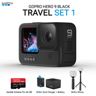 Gopro Hero 9 Black Travel Set 1 (Sandisk Extreme Pro 64GB, GoPro Shorty, แท่นชาร์จ และ แบตเตอรี่ GoPro) ประกันศูนย์ไทย