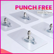 Wall Screw Sticker Frame Hook Punch Free Traceless Frame Hanging No Drill Holder Cangkuk Dinding 挂钩