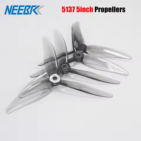 2Pairs 5137 5.1X3.7X3 R37 5inch 3-Blade PC Prop Propellers Blade for RC FPV Racing Drone Quadcopter 