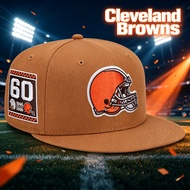 NFL  Men's Cleveland Browns New Era Tan Color Pack 9FIFTY Snapback Hat with Side Patch  Sun Protecti