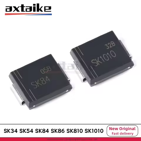 10PCS SK34 SK54 SK84 SK86 SK810 SK1010 SMC DO-214AB 3A 5A 8A 10A 40V 60V 100V SK1010C SMD Schottky R