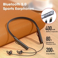 【Top-rated】 Wireless Neckband Earphone Tf Mp3 Player Tws Bluetooth Headset Running Sports Waterproof Headphone Noise Canceling Earbuds