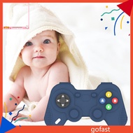 GOF Baby Teething Toy Soft Button TV Remote Control Gamepad Console Flexible Soothe Toy Teeth Grinding Food Grade Boys Girls Infant Silicone Teether Chew Toy Baby Shower Gift