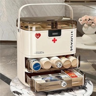 Packing Box Medicine Capacity Medicine Box Family Packing Household Combination Lock Storage Box Mul