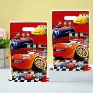 10/20/30/40/50pcs New racing car Lightning McQueen plastic gift bag candy bag, McQueen birthday part
