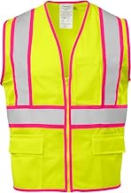 Ironwear 1284-LZ-PT-1-SM ANSI Class 2 Polyester Mesh SAFETY Vest with Zipper & 2" Silver Reflective 