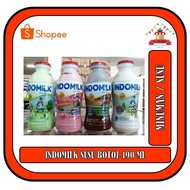 Indomilk UHT Milk Bottle 190ml ALL Variant Chocolate STRAWBERY MELON Vanilla