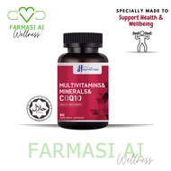 JH Nutrition Multivitamins + Minerals & Coq10 60's Vegecapsules (Exp Date: 05/2027)