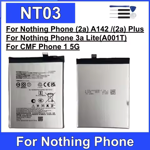 New Battery NT03 5000mAh Battery For Nothing Phone 3a Lite / Phone 2a / (2a) Plus / CMF Phone 1 5G m
