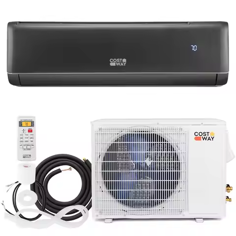 12000 BTU Mini Split Air Conditioner & Heater, 21 SEER2 208-230V Inverter AC Unit Cools Rooms up to 
