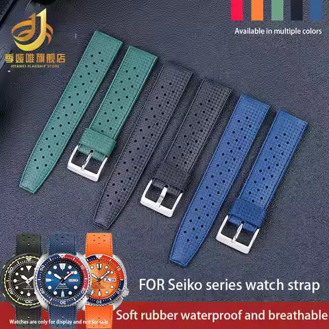 For Seiko No. 5 strap Viton Strap SEIKO watch strap Canned Abalone ORIS Diving Dust Free Watch Chain
