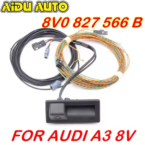 FOR Audi A3 8V MIB 2 MIB 1 UNIT 8V0 827 566 B 5Q0980556B Rear View Camera Trunk Handle with High Gui