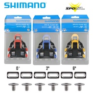 SHIMANO Road Bike Cleat SPD SL SH10 SH11 SH12 Cleats Pedals 0/2/6 Degree Lightweight Bicycle Pedals Plate Cycling Parts