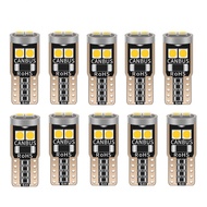 10PCS T10 LED W5W ba9s canbus car interior light 194 501 6 SMD 3030 LED Instrument Lights bulb Wedge