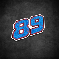Yunchuang Car Sticker Martin Jorge Martin Motogp 89 Motorcycle Motorcycle Sticker Waterproof Reflect