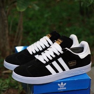 HITAM PUTIH Gazelle Shoes Model ADIDAS HAMBURG Black White Men's Shoes Sole Already Sewn School Shoes