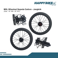 MXL WHEELSET SEPEDA 20" 451 & 16" 349 CARBON VELG RODA SET BIKE - DIRTHE SHOP