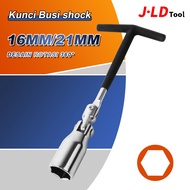 JLD Spark Plug Socket Wrench 16MM-21MM Flexible Sock Sok Spark Plug CRV Spark Plug Socket Wrench T-S
