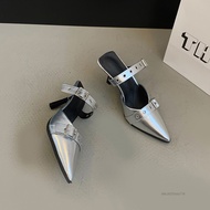 Baotou Heelless Singles Mules Women FT1-TH