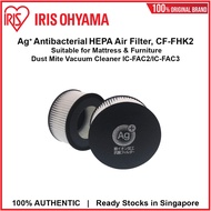 IRIS Ohyama IC-FAC2 / IC-FAC3 Dust Mite Vacuum Exhaust HEPA Filter with Silver Ions AG+ 1 Pack (2pcs) CF-FHK2