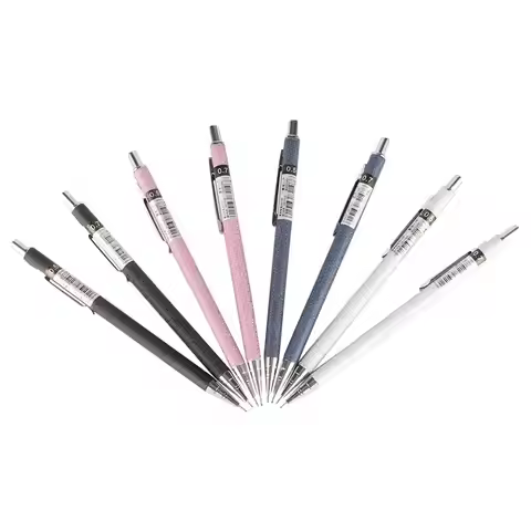 Mechanical Frosted Metal Pencil 0.5mm 0.7mm Prevent Slippery Grind Penholder Metal Propelling Pencil