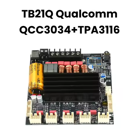 Qualcomm Bluetooth Audio Digital Amplifier Board 2.1 Way 50W+50W+100W TB21Q QCC3034+TPA3116 Lossless