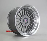 【台灣輪胎王】類ALPINA經典復古深唇款 18吋 5X112/120 8.5J ET20+10J ET15 灰車邊