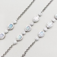 天然水晶 澳寶 Opal 蛋白石 氣質手鍊