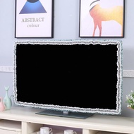 Tv dust cover 55 inch LCD TV frame cover boot without taking hanging desktop TV cover lace 60 TV cover