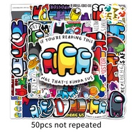 50 Piece Funny Among Us DIY Creative Motor Stickers Car Stickers Helmater Stickers