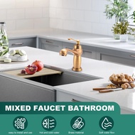 Bathroom Basin Faucet Antique Brass Mixer Solid Copper Luxury Europe Style Tap Taps