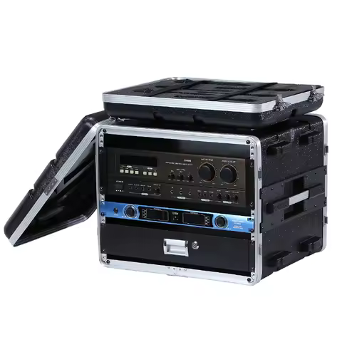 ABS Plastic Lapse Case Power Amplifier 4U Microphone Receiver Drawer 8U Cabinet Wireless Microphone 