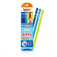 蜻蜓牌 - Ippo 低年級 幼兒 兒童3角軸鉛筆2B - 12 支 - 藍色系列 [平行進口貨品]