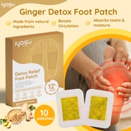 Iyasu Ginger Detox Relief Foot Patch - Boost circulation, stress relief, better sleep. Easy to Apply