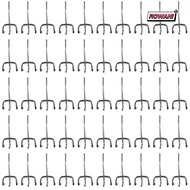 ROWAN1 Pegboard Hooks, Silver Display Hooks, Retail Shop Peg