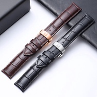 ﹠☽Tissot watch strap for men and women leather Force lock 1853 original T41 watch chain substitute J