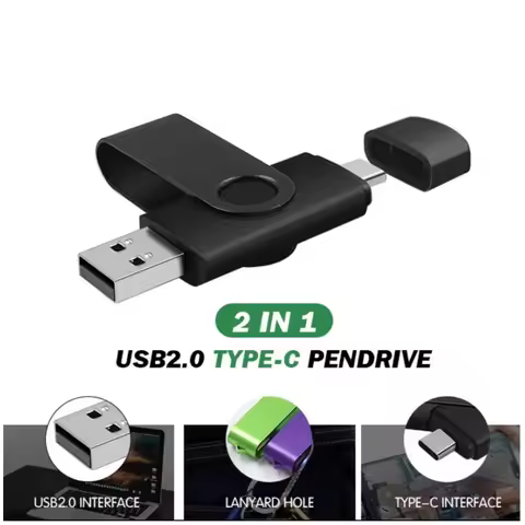 Rotatable Waterproof TYPE-C USB Flash Drive 128M/128GB/256MB/1GB/2G Custom Logo Pendrive 64GB Real C