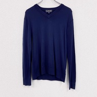 Brooks Brothers針織毛衣，海軍藍，M碼，古著。
