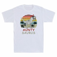 Auntysaurus Rex T-Shirt Dinosaur Aunty Saurus Family Matching Men's Cotton Tee