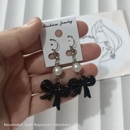 Coquette Pearl Earrings, Trendy Coquette Hijab Earrings