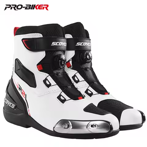 Scoyco Men Motorcycle Boots Motorcycle Shoes Enduro Motorcycle Boots Anti-fall Motorcycle Boots Brea