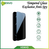 VENVO - Tempered Glass Exclusive Anti Spy Xiaomi Redmi 13C 5 Plus 8 8A Pro 9 9A 9C 9T A1 A1 Plus A2 