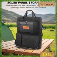 Solar Panel Storage Bags Waterproof Padded Travel Solar Panel Organizer Multi-Pocket Solar Board Pro