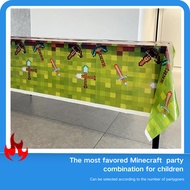 130*220cm Minecraft Disposable Plastic Kids Party Tablecloth Table Cover