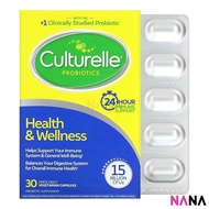 Culturelle Health & Wellness Probiotic 30 Vegetarian Capsules (EXP:06 2027)