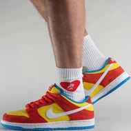 Nike SB Dunk Low Top Retro Sneakers - Bright Orange/Yellow - Casual - BQ6817-602