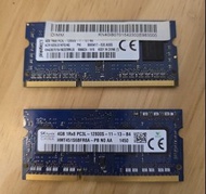 4GB DDR3L RAM x 2