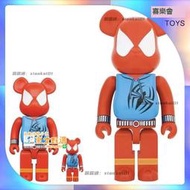 甄選✨🔥官方正品 Bearbrick 蜘蛛俠積木熊1000% 400% BE@RBRICK暴力熊