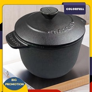 [Colorfull.sg] Deepened Rice Pot Induction Compatible Dutch Oven Rice Casserole for Rice Soup