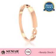 Cincin Emas My Letter Persegi Gold 10K Semar Nusantara